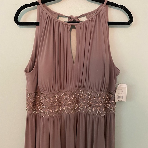 R&M Richards taupe formal dress - Picture 2 of 8